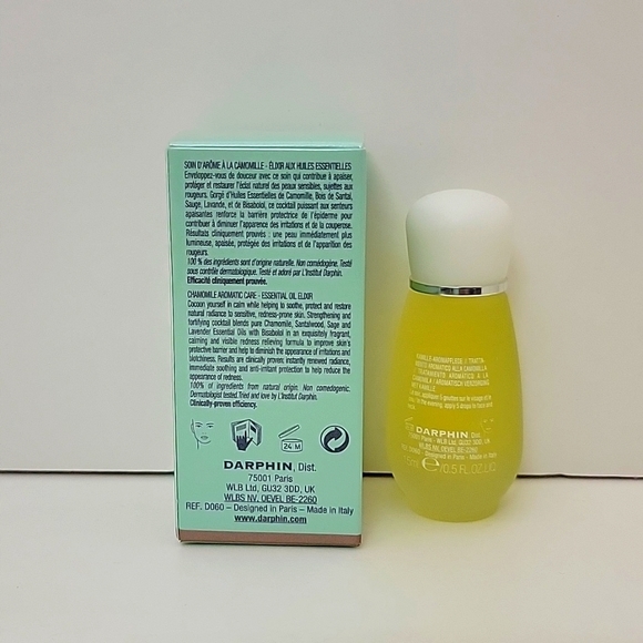 DARPHIN ESSENTIAL OIL ELIXIR CHAMOMILE AROMATIC CARE SOOTHING 0.5 FL OZ NIB - Picture 2 of 7